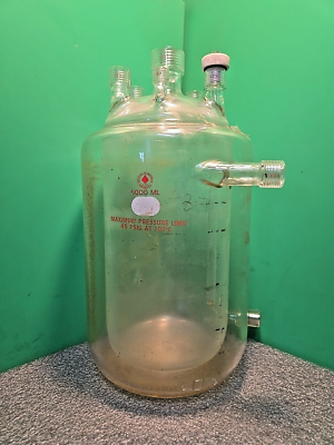 #ad #ad Ace Glass 5 Liter Jacketed Pressure Vessel Max 45 PsI Jacketed Reactor 5000 ml $925.00