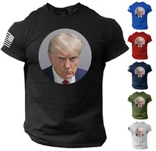 Mug shot of Donald Trump T Shirt 2024 American Flag MAGA Shirts