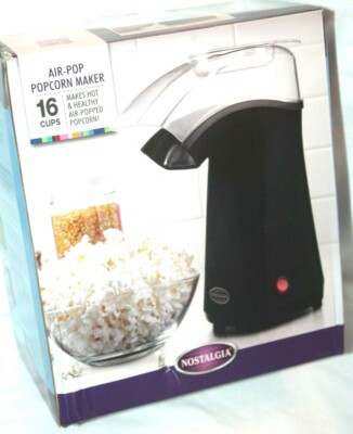 Nostalgia Air-Pop PopCorn Maker 16 Cups Black APH200BLK