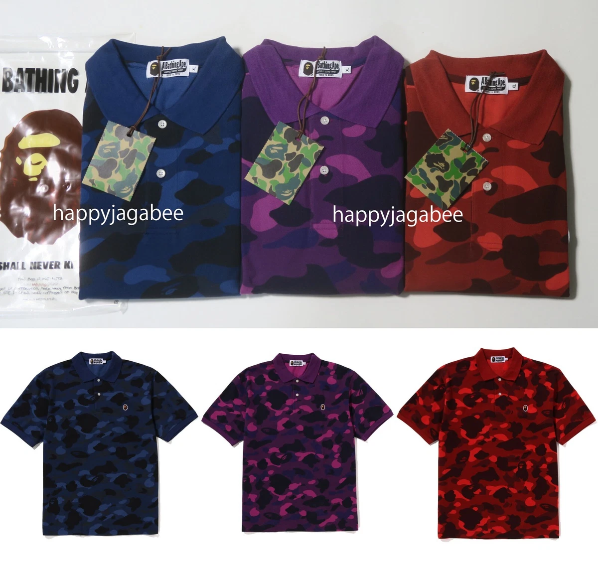 A BATHNIG APE Men's COLOR CAMO APE HEAD ONE POINT RELAXED FIT