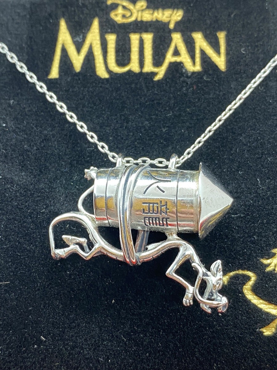 Disney X RockLove Mulan Mushu Firecracker necklace Dragon
