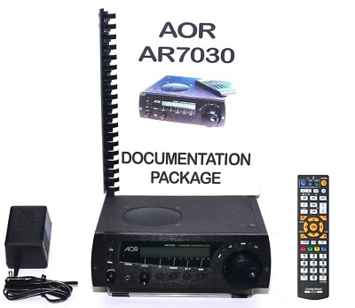 AOR AR7030 LW MW SW RECEIVER + REMOTE CONTROL + GIANT DOCS PACKAGE - PLL ISSUE