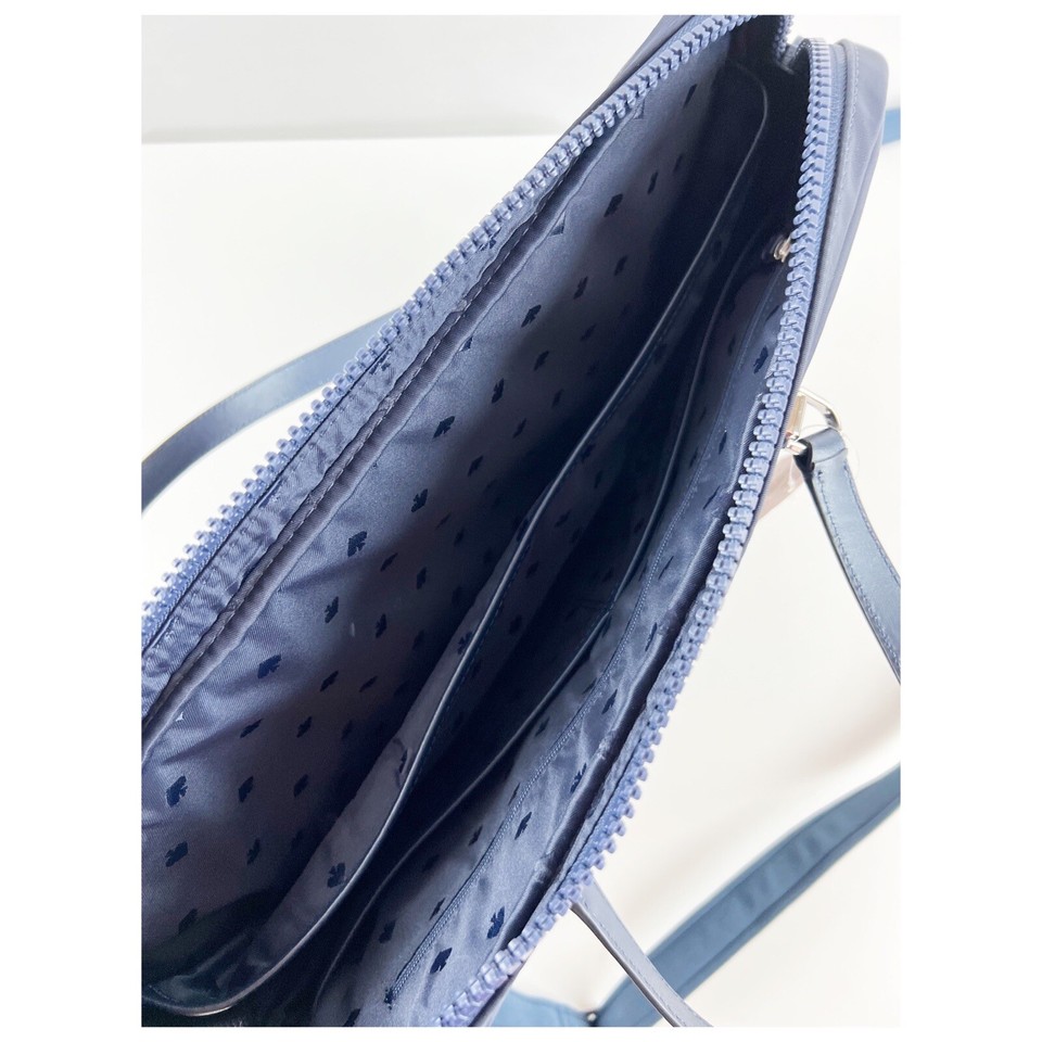 Kate Spade Laptop Messenger Bag 15" Jae Nightcap Blue Shoulder Purse Nylon 259 eBay