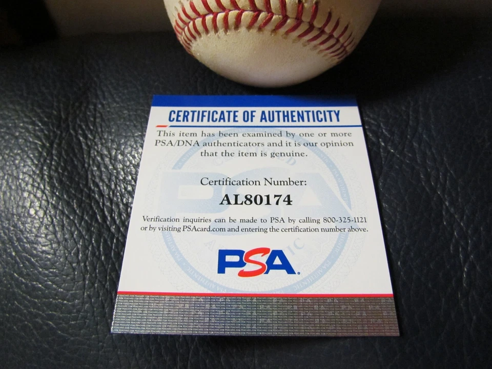 Albert Almora Signed Baseball PSA Certified Foto 2 de 4