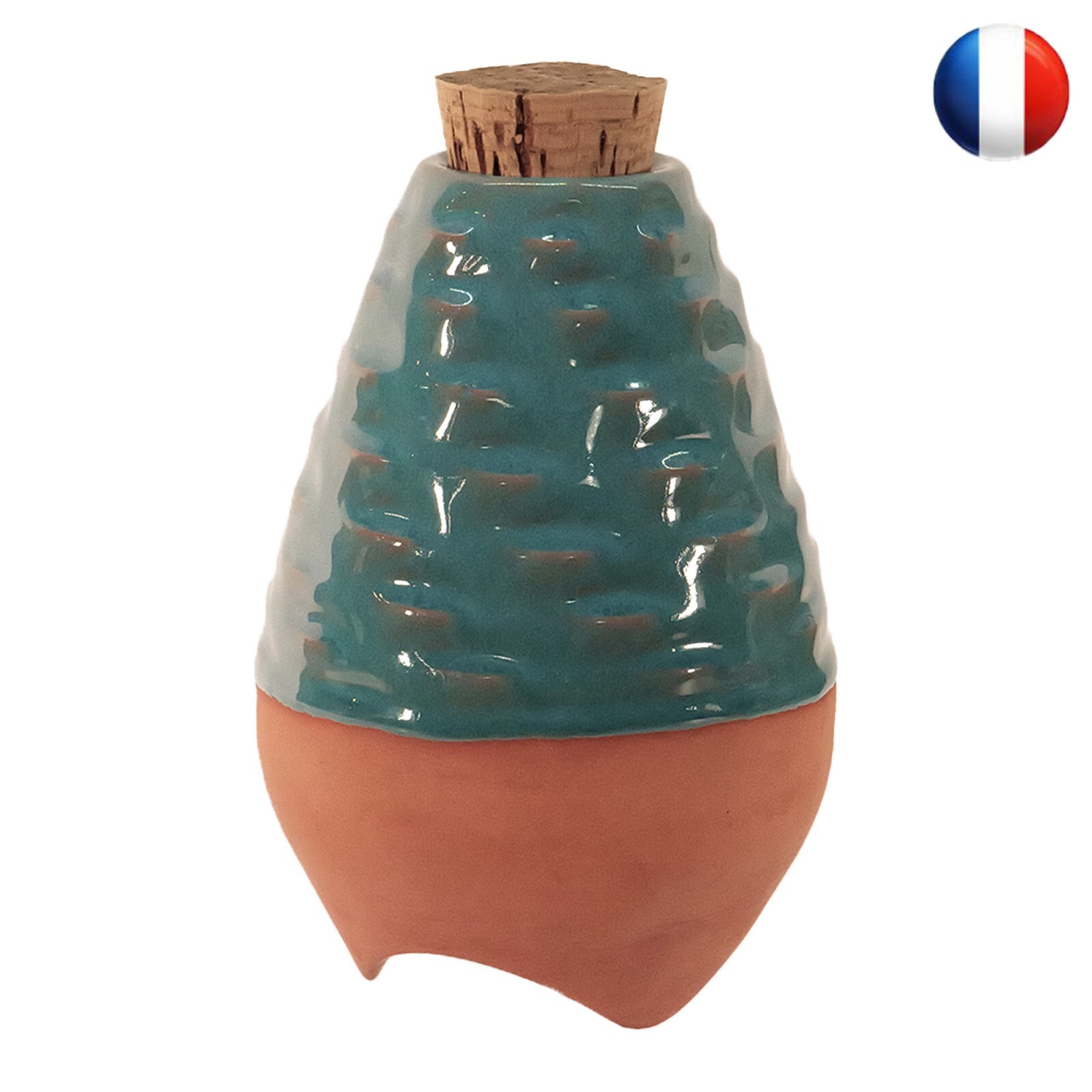 Olla Céramique à enterrer turquoise 75 cl réservoir eau terre cuite écologique L