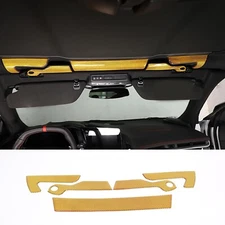 Yellow Carbon Fiber Sunroof Convertible Switch Panel Trim Fits 20-23 Corvette C8