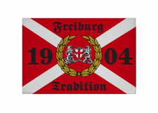 Aufnäher Freiburg Tradition 1904 Fahne Flagge Patch 9 x 6 cm