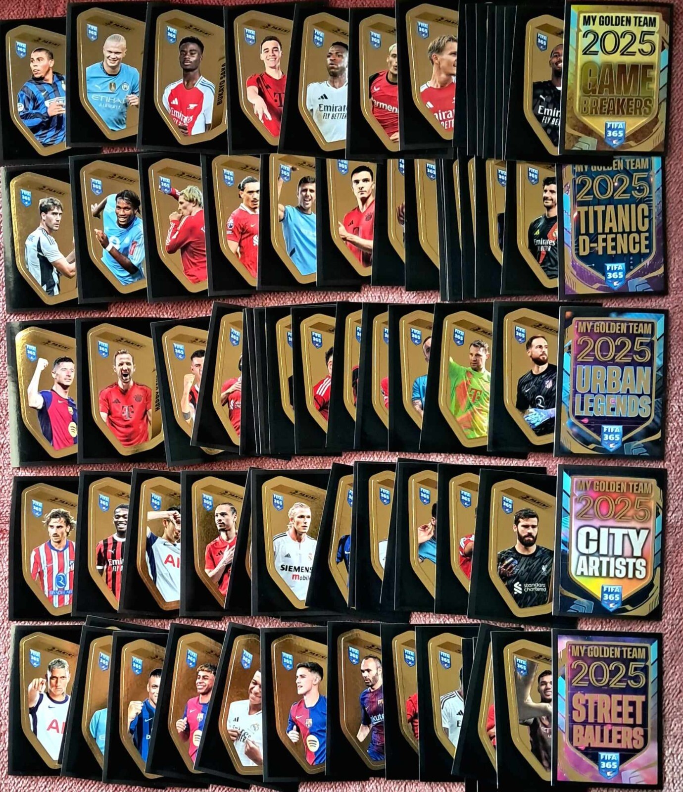 *NEW! PANINI FIFA 365 2025 Complete MY GOLDEN TEAM *75 stickers* eBay