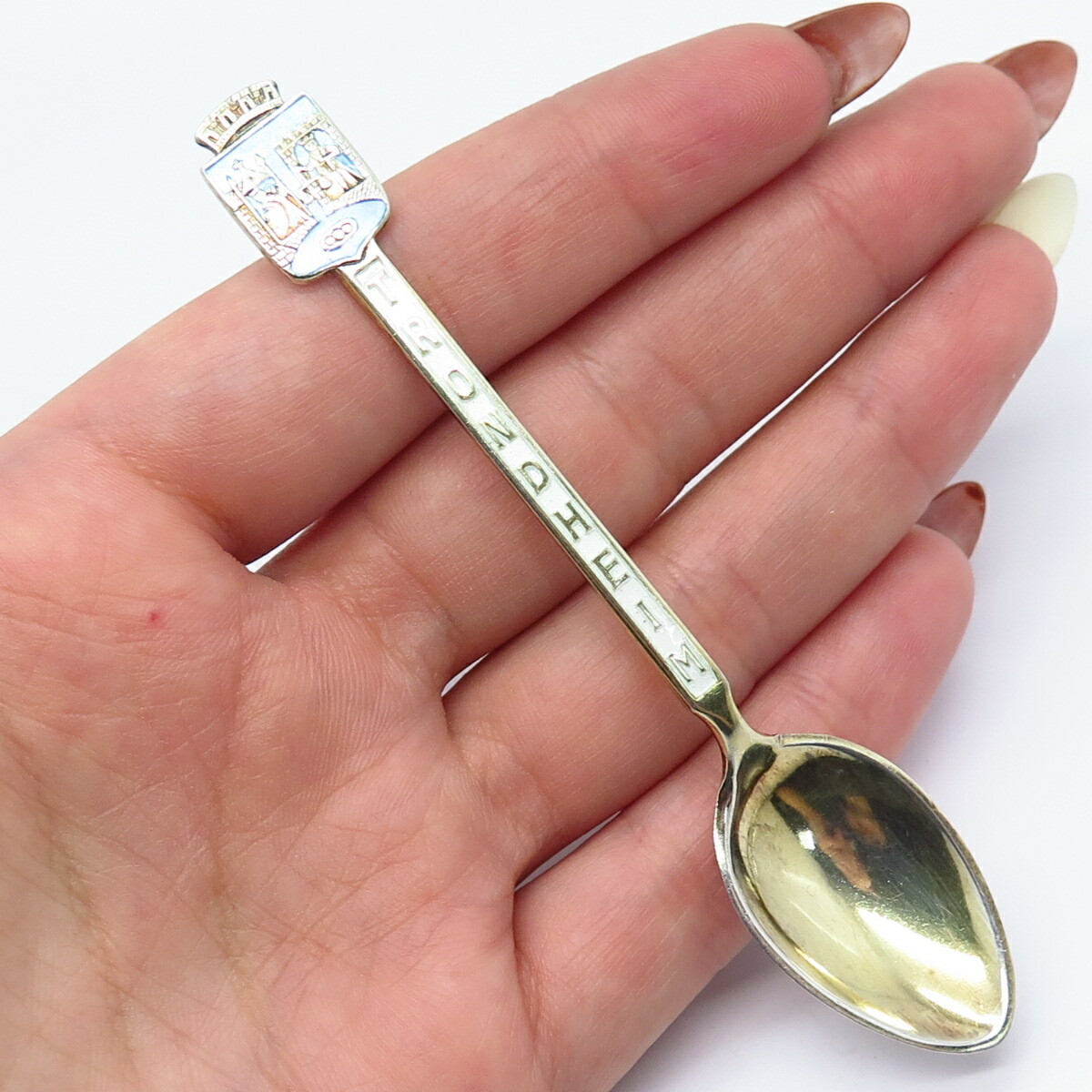 925S Sterling Silver Vintage Norway Theodor Olsens Enamel 