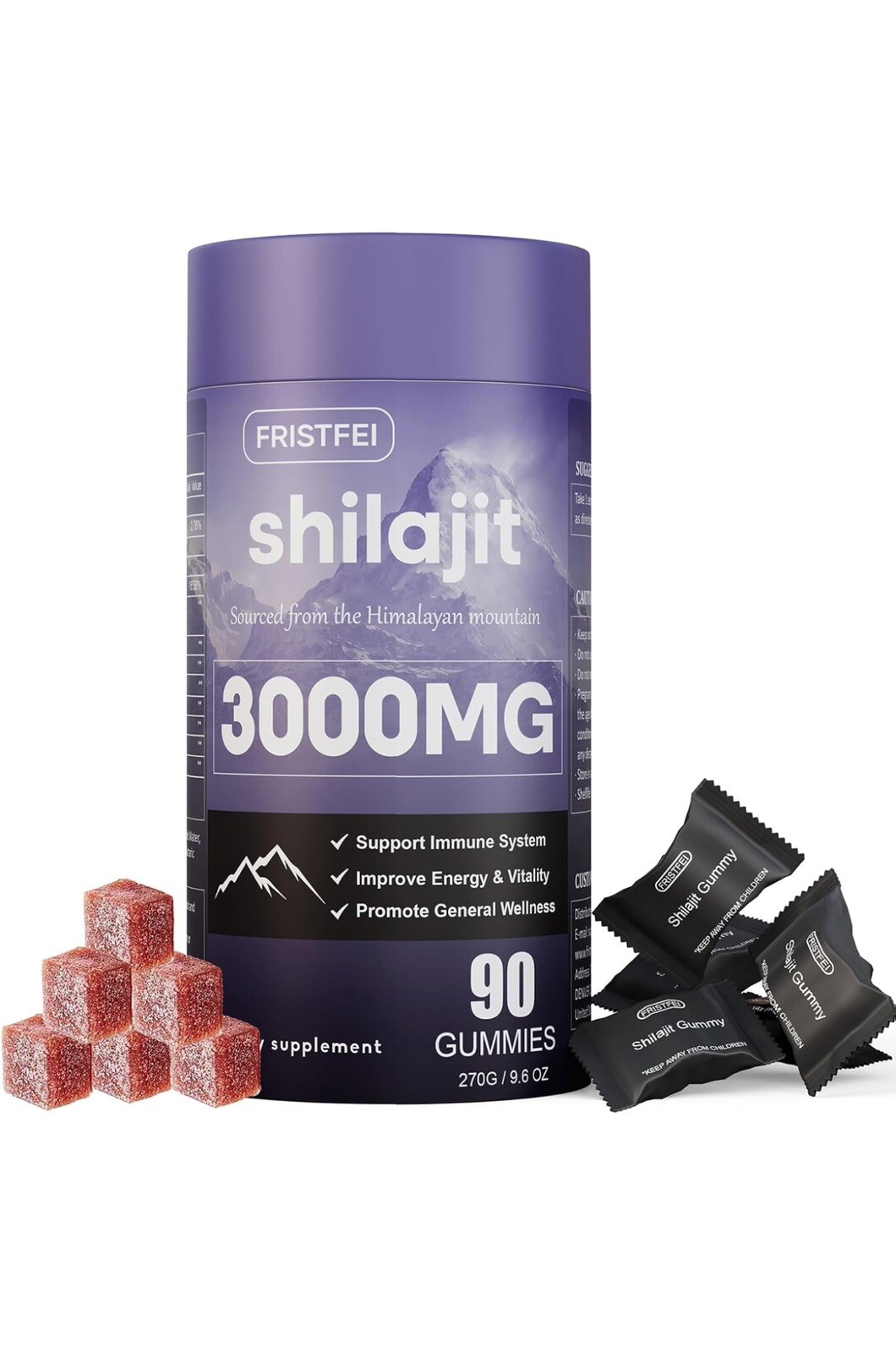 Gomitas de Shilajit del Himalaya, naturales y orgánicas más de 85 minerales