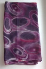 Lot 2 foulards fantaisie neufs Violet+ Jaune