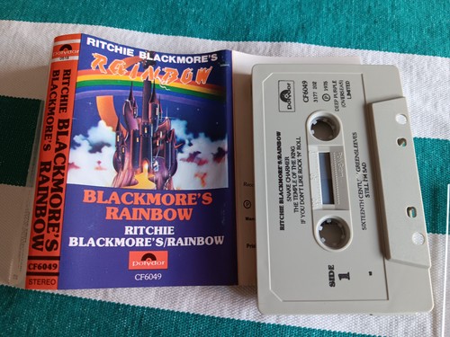 Ritchie Blackmore's Rainbow Vintage 1975 Cassette Tape (Dio, Deep Purple)