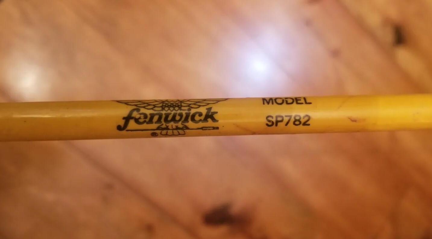 Vintage Fenwick Model SP782 6' 7" 2 Piece Fiberglass Spinning Cast