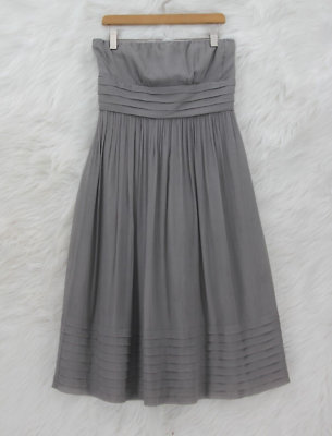J. Crew Dress Sz 4 Gray Strapless Cocktail 100% Silk Chiffon Juliet Short #1197 | eBay J. Crew Dress Sz 4 Gray Strapless Cocktail 100% Silk Chiffon Juliet Short #1197 | eBay