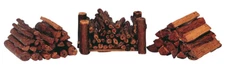 Lemax 2003 Christmas Village Stacked Firewood Set of Three #34955