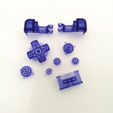 Clear Royal Blue L R Button D Pad Key Full Set For Gameboy Advance SP GBA SP