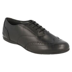 GIRLS CLARKS /'SCALA LACE/' LACE UP BROGUE FORMAL SCHOOL SHOE