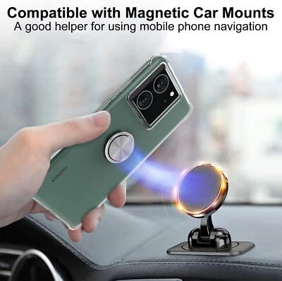 Handyhülle Case + Ring Halter Stand + Hartglas für Honor Xiaomi Redmi Moto Sony - Bild 1 von 4