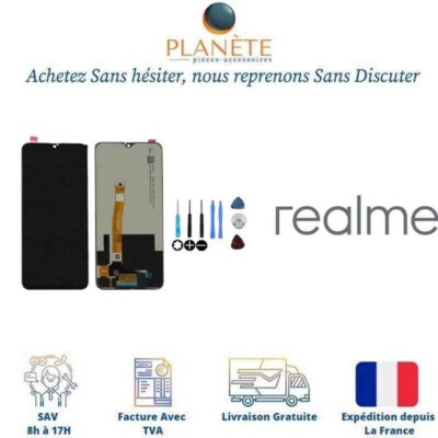Écran LCD + Vitre Tactile Pour Realme C33 4G RMX3624 - 6.5 Pouces, Noir, Neuf