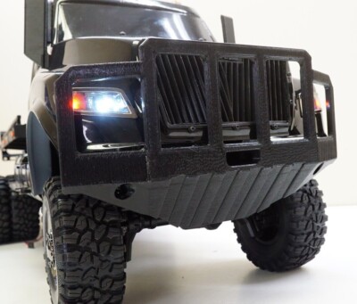 Big Diesel Front Bumper Bull Bar & Skid Plate For Traxxas TRX-6 Flatbed Hauler