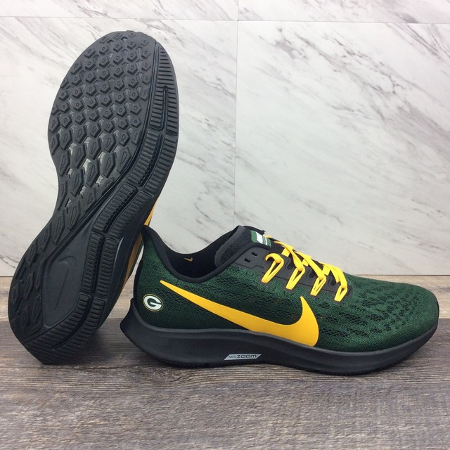 packers nike air zoom pegasus 36 shoe