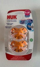 Nuk Pacifier 2Pk 6-18 Months Orthodontic Pacifiers BPA free-Silicone Brand New