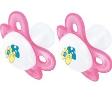 2 x Remond Special Silicone Dummy for Newborns Translucent Pink Brand New 