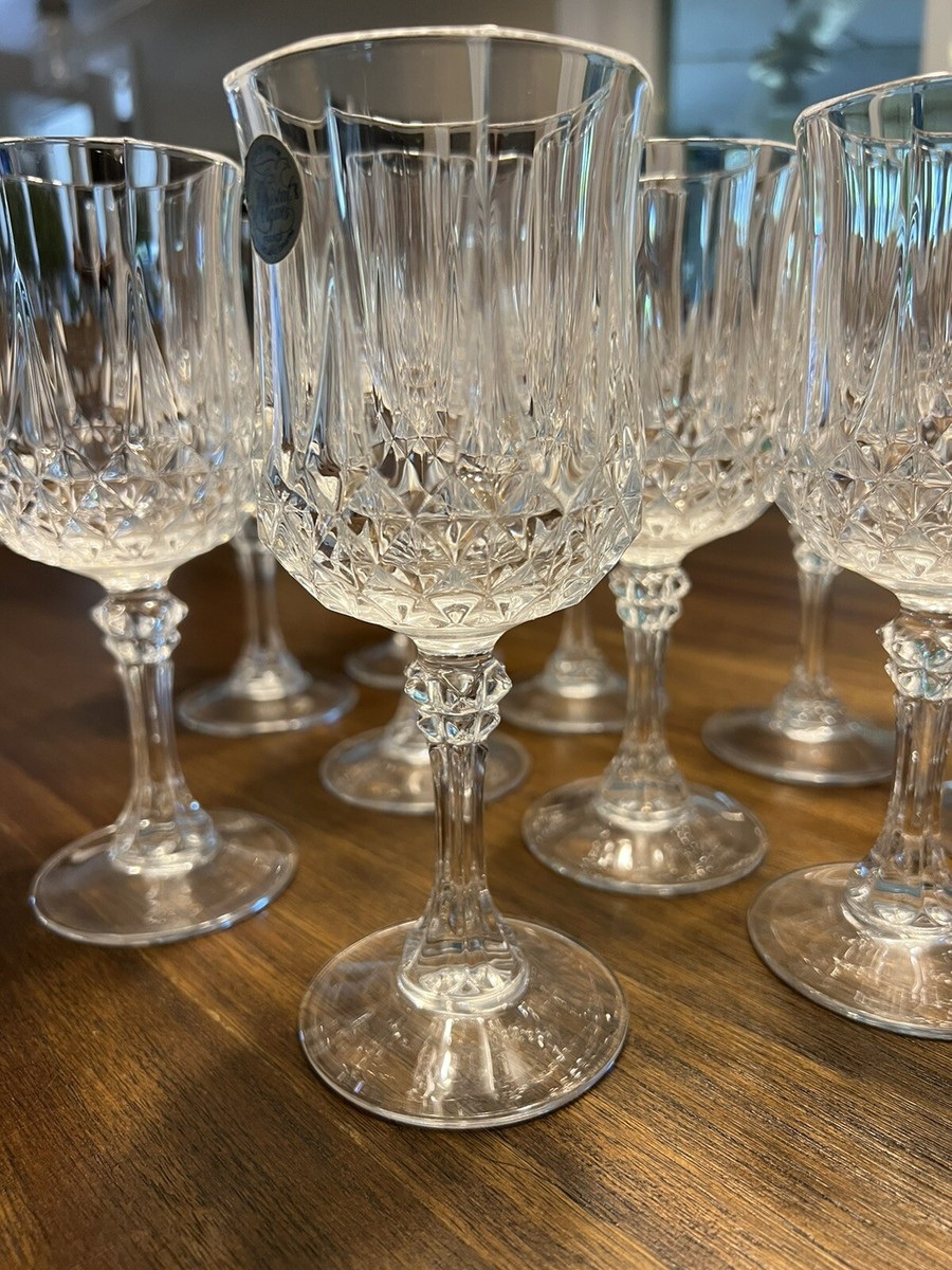 BN - 10 Cristal d'Arques (France) Genuine Lead Crystal Stemmed