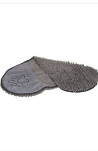 Dog Gone Smart Dirty Dog Shammy Super Absorbent Microfiber Towel Gray USED