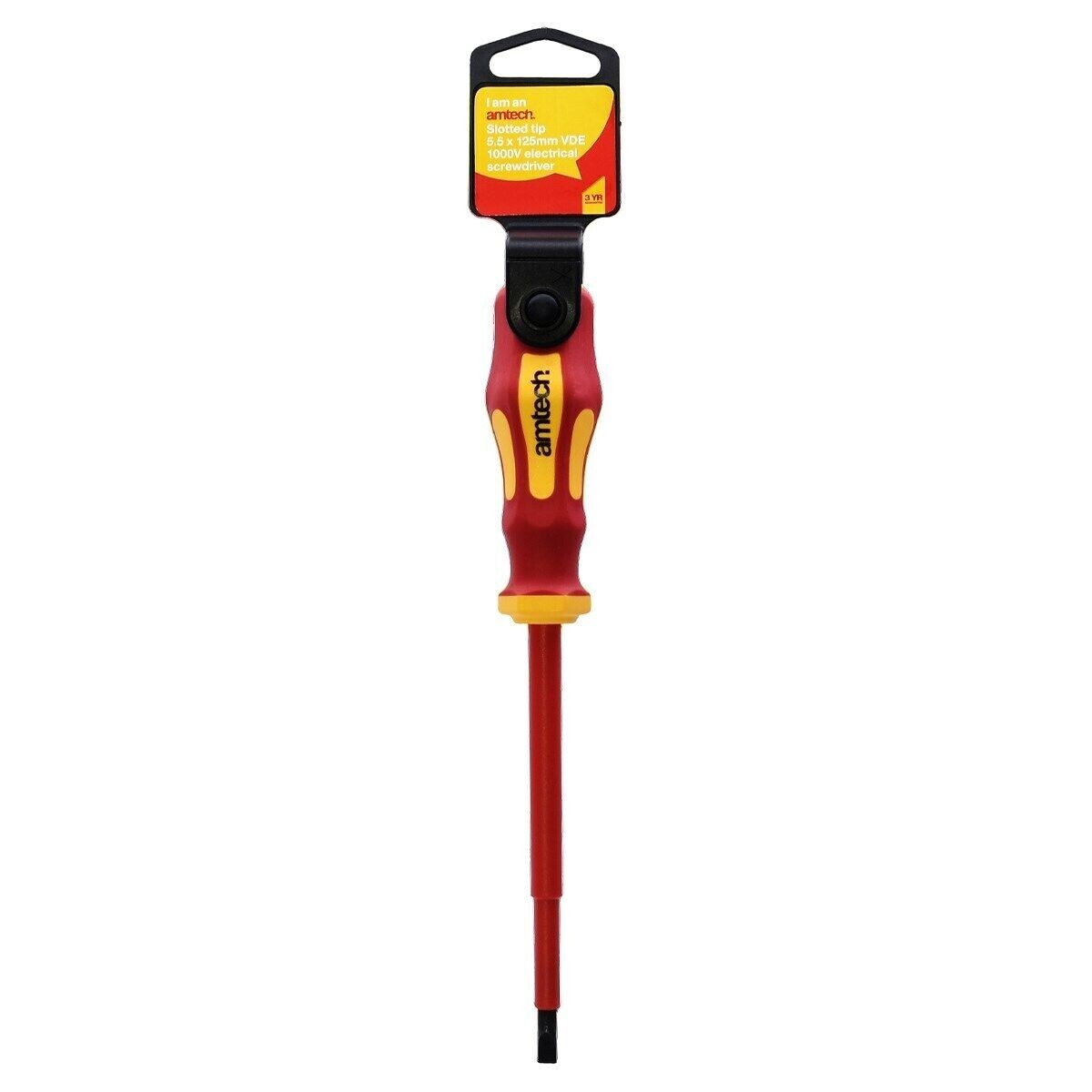 5.5Mm X 125Mm Slotted Vde  1000V Electrical Screwdriver Amtech L0659
