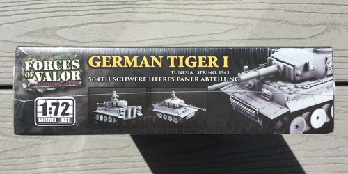 UNIMAX FORCES OF VALOR 1/72 WW II GERMAN TIGER l TANK MODEL KIT ITEM 87010 F/S - Picture 4 of 6