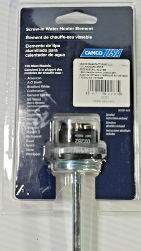 Camco 02283 Screw-In Universal Water Heater Element HWD 240 Volt, 3500 Watt -NEW - 第 4/7 張圖片