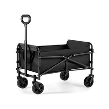 Heavy-Duty Collapsible Cart with Wheels   220 lbs Capacity, Foldable Utility ...