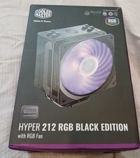 Cooler Master Hyper 212 RGB Black Edition with RGB Fan CPU Cooler New Open box