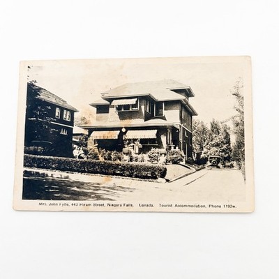 Vintage Postcard Mrs Fyffe Hiram st Tourist Accommodation Niagara Falls Canada