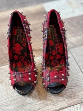 Abbey Dawn By Avril Lavigne Peep Toe Studded Shoes Size UK4