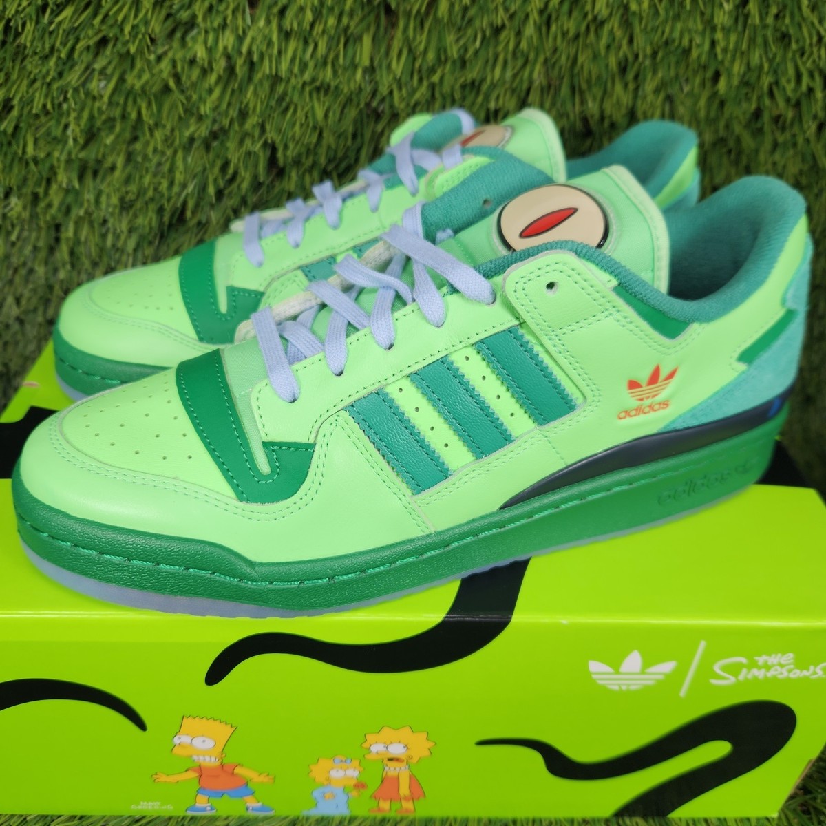 adidas gazelle silver green womens adidas The Simpsons Forum 84 Low CL Shoes Green 9 main image 0