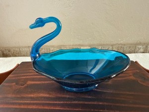 Viking Glass Swan | eBay