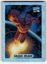 1994 Fleer Marvel Masterpieces Hildebrandt Brothers #5 Iron Man Silver Holofoils