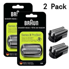 2 Pack 32B Electric Shaver Replacement Shaving Head for Braun Series 3 Razors UK 8.79 per razor