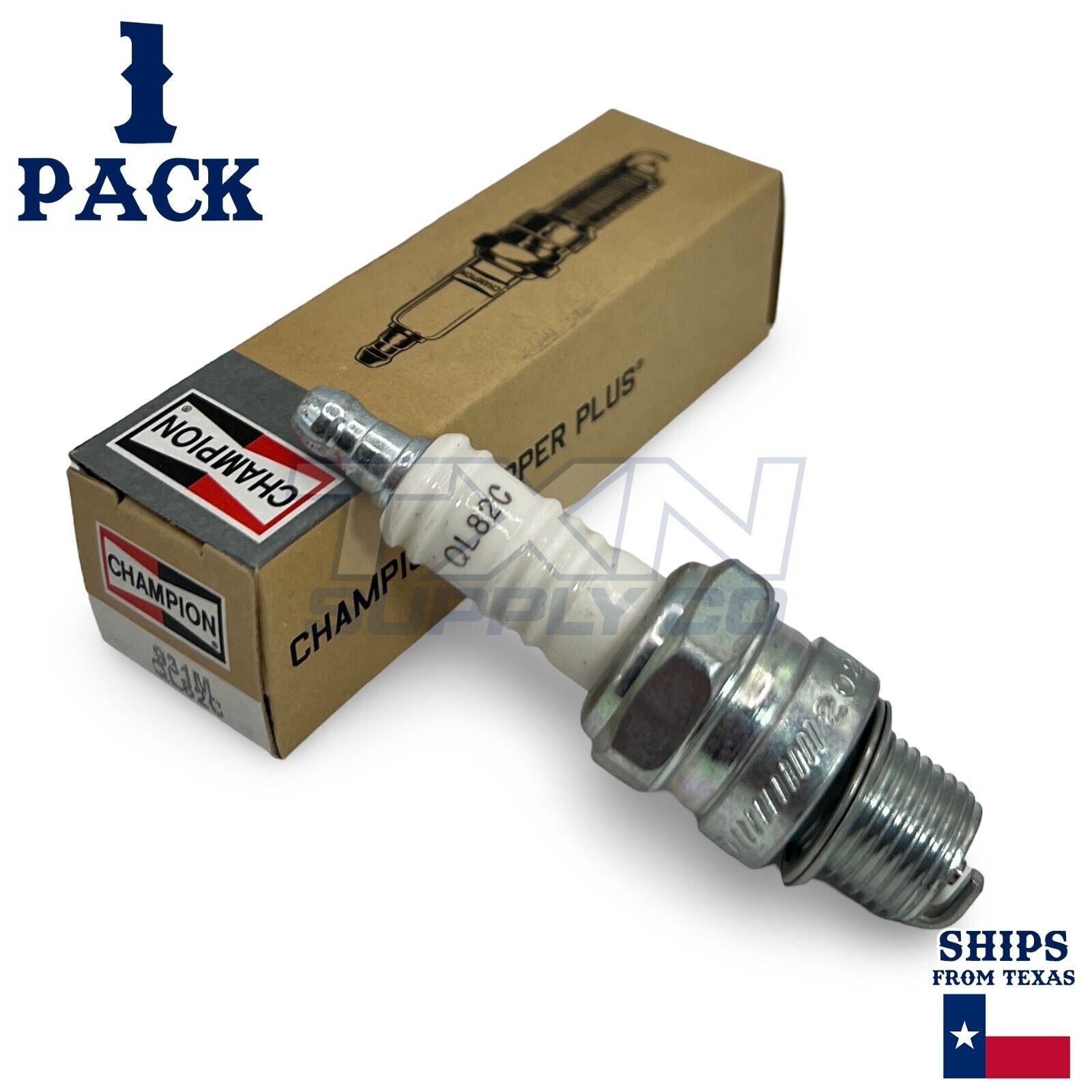 Champion 931M Marine Spark Plug QL82C - 1 Pack