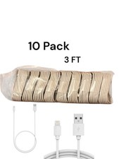 10 Pack 3 FT USB Charging Cable For iPhone 6 7 8 11 12 13 14 Charger Cord