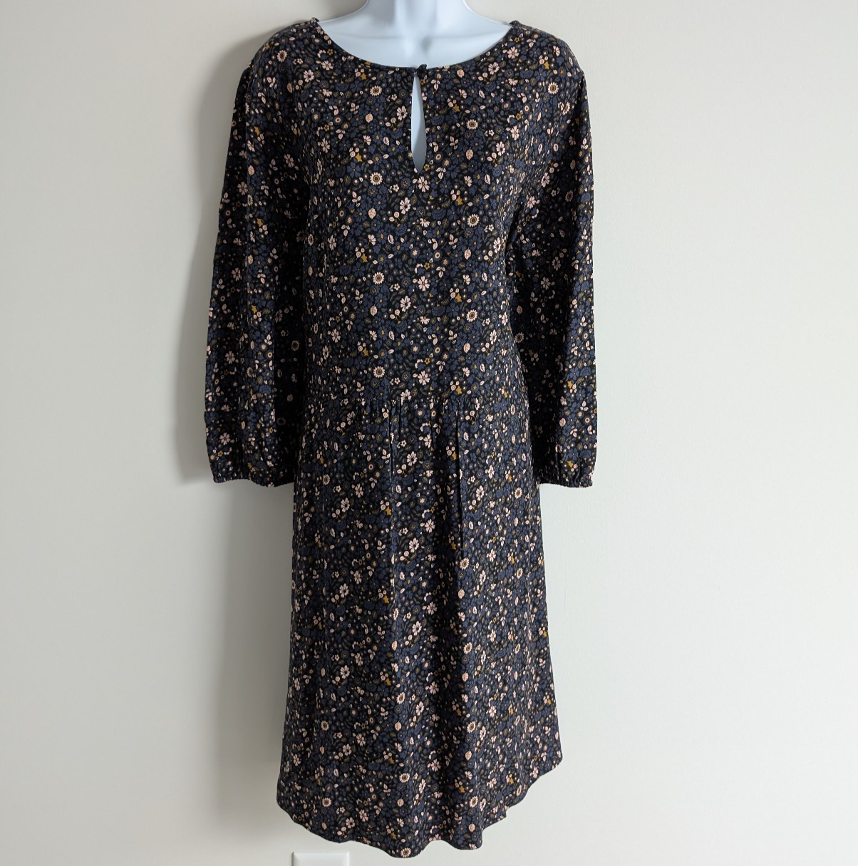 Boden Midi Dress Womens 18 Long Ditzy Floral Boho Cottage Peasant Granola Modest