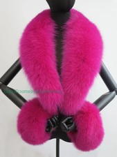 Women Real Fur Scarf Collar Neck Warmer Decorate Scarves Shawl Fur Cuffs One Set