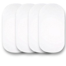 4 x Moses Basket Fitted Sheets - 100% Cotton 4 Count (Pack of 1), White