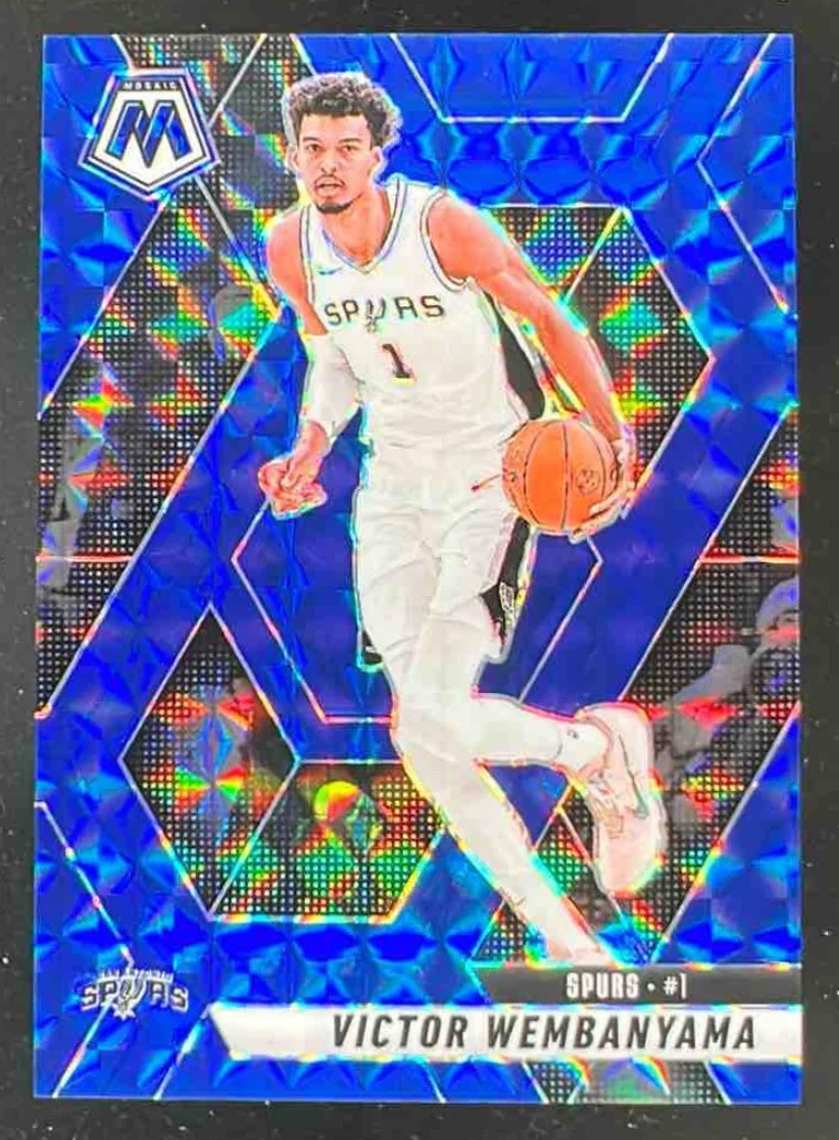 2024-25 Panini Mosaic Blue Mosaic #31 Victor Wembanyama /199