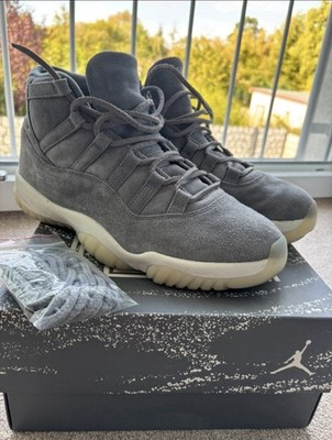 Air Jordan Retro 11 Mid High Premier Cool Grey Größe 45 Wildleder Wie Neu