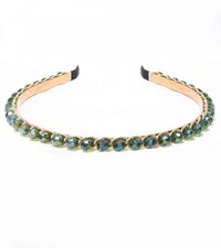 Thin Green Crystal Beaded Headbands for Women Girls, Non Slip Fashion Cute El...