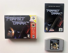 Nintendo 64 Perfect Dark Manual Box Game Tested Working N64 NTSC-U
