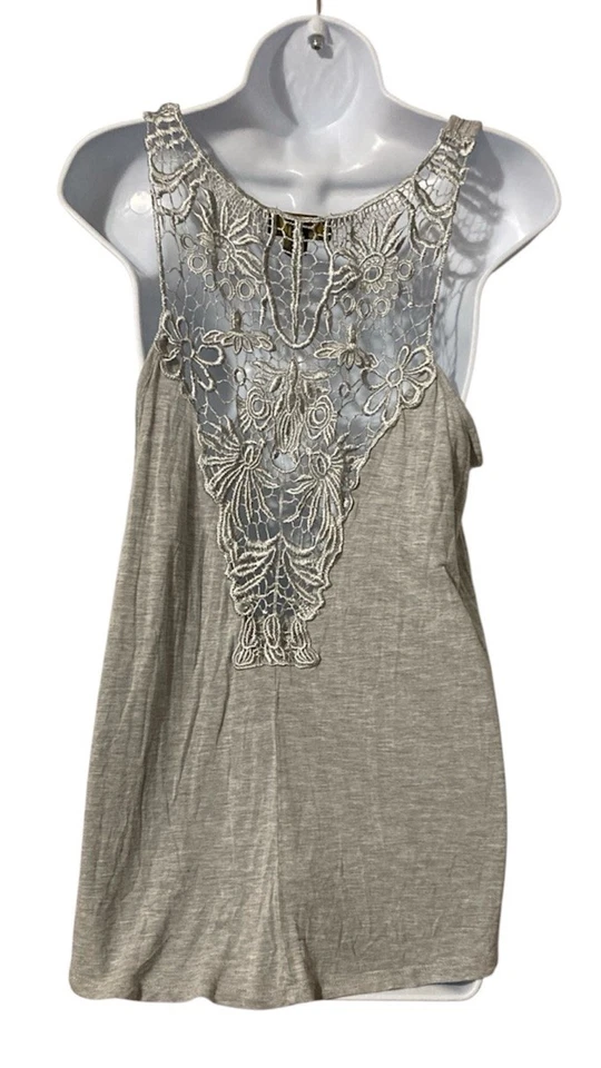 Women Jeans By Buffalo Gray Sleeveless Pullover Tank Sz L - Image 3 of 4